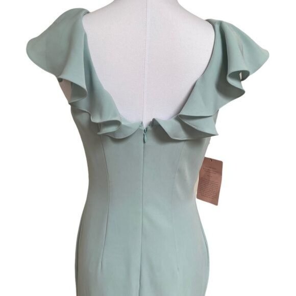 Sachin & Babi BHLDN Babi Noir Mason Ruffle Gown Size 6 NWT - Picture 7 of 11